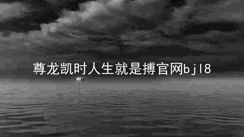 尊龙凯时人生就是搏官网bjl8